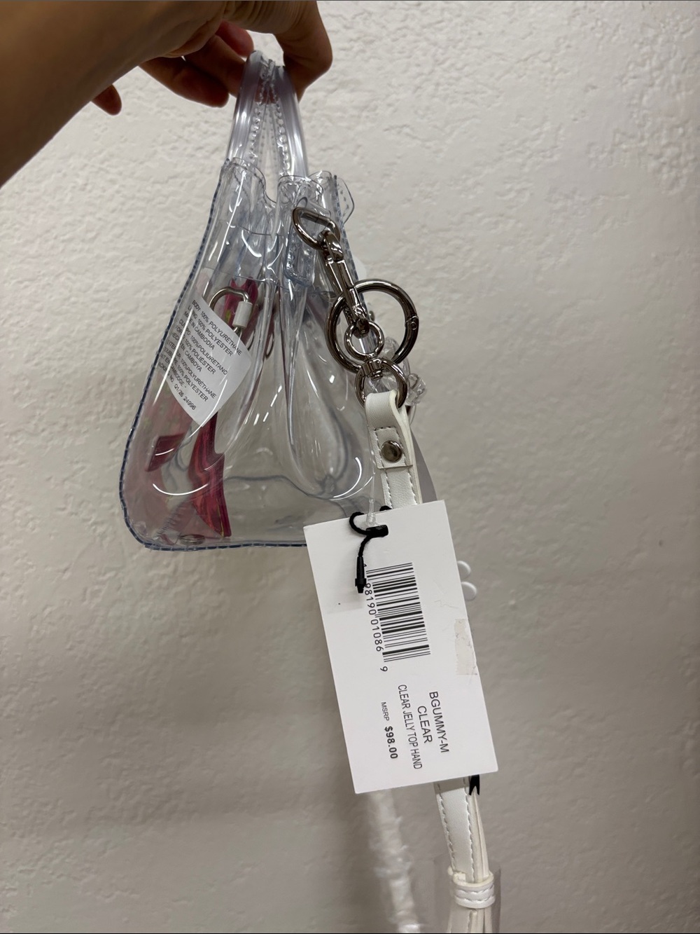 Steve Madden bgummy crossbody bag clear - Picture 16 of 16